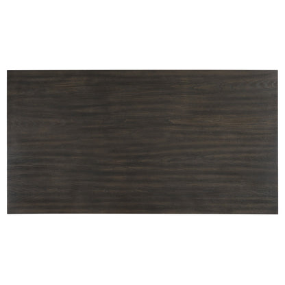 Plateau - Rectangle Table Pedestal Base - Rustic Espresso