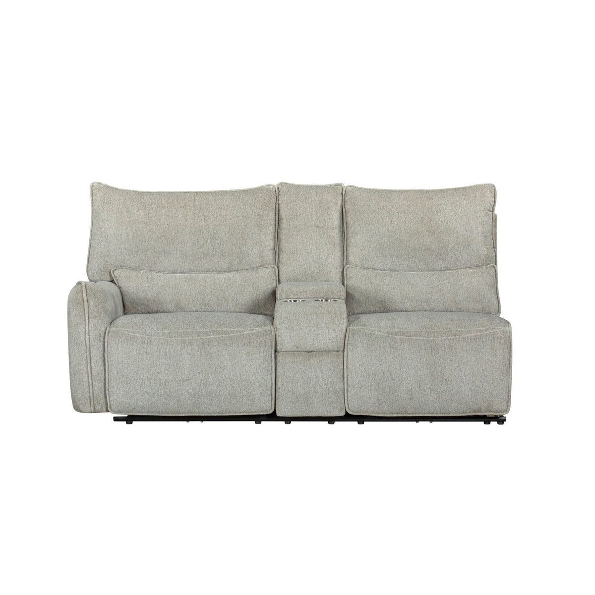 Remsen - LAF Console Loveseat With Dual Recliner - Latte