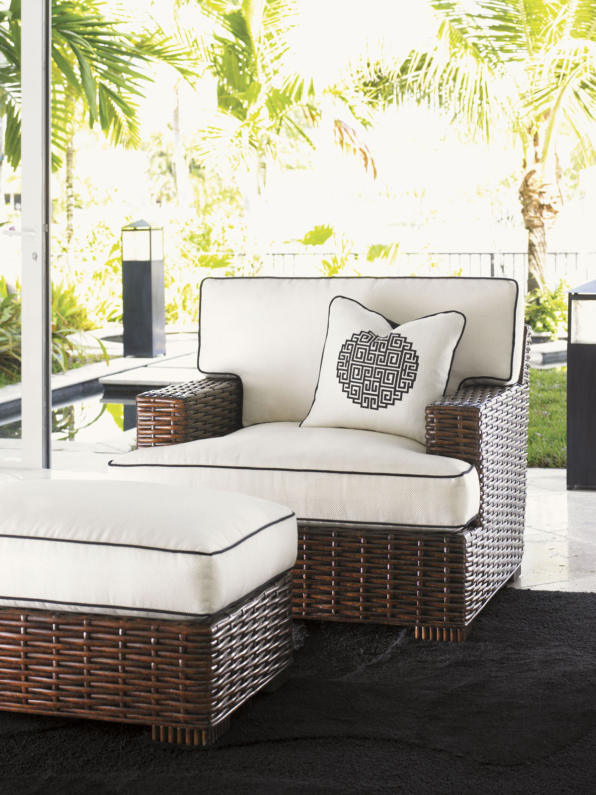 Ocean Club - Salina Chair - Dark Brown / Beige