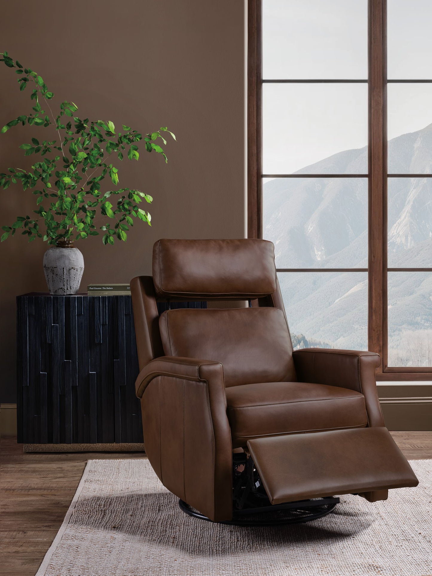 RC - Kaufman ZG Swivel Power  Recliner With  Pop-Up Headrest