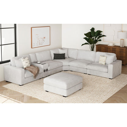 Arizona - Modular Wedge With 1 Pillow 20" - Steno Stone