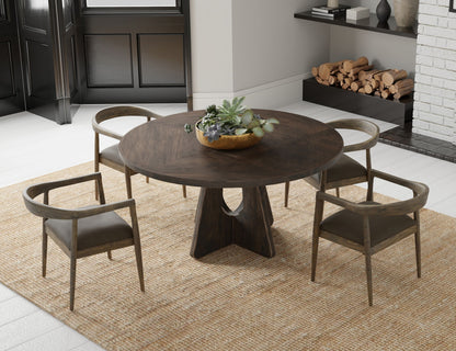 Balam - Round Table Top - Dark Brown