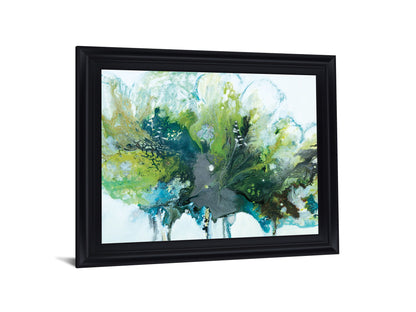 Verdant Surge - 28" x 34" Framed Wall Art - Green