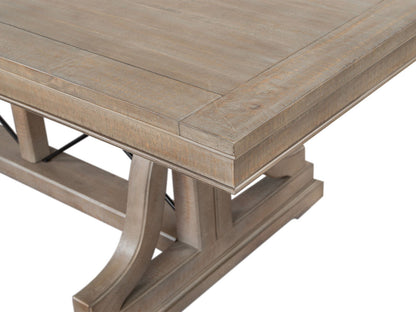Paxton Place - Trestle Dining Table - Dovetail Gray