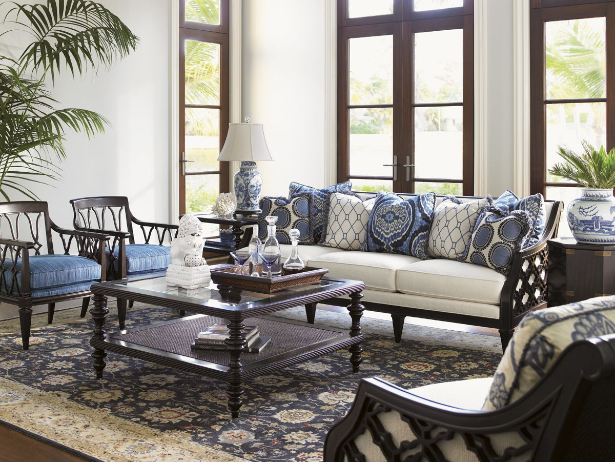 Royal Kahala - Bay Club Sofa - Dark Brown / Beige