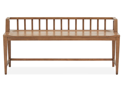 Lindon - Arm Bench With Low Back - Belgian Wheat