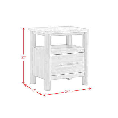 Jonas - Nightstand With USB - Natural