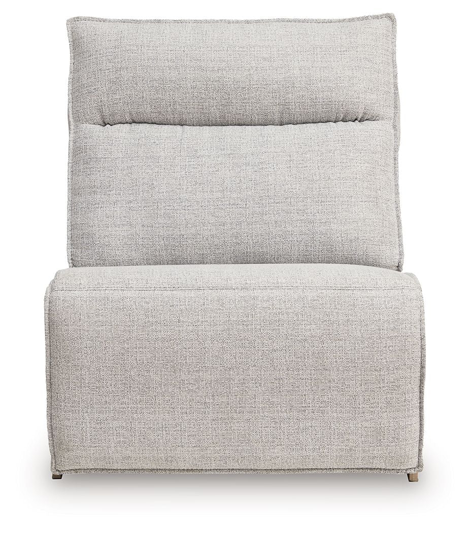 Modmax II - Power Armless Recliner With Adjustable Headrest - Stone