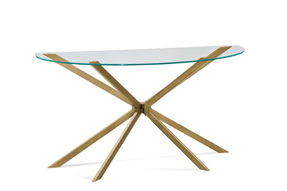 Deen / Tess - Clear Halfmoon Glass Top - Clear