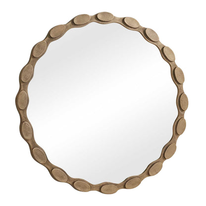Marietta - Round Brass Mirror - Brass / Gold