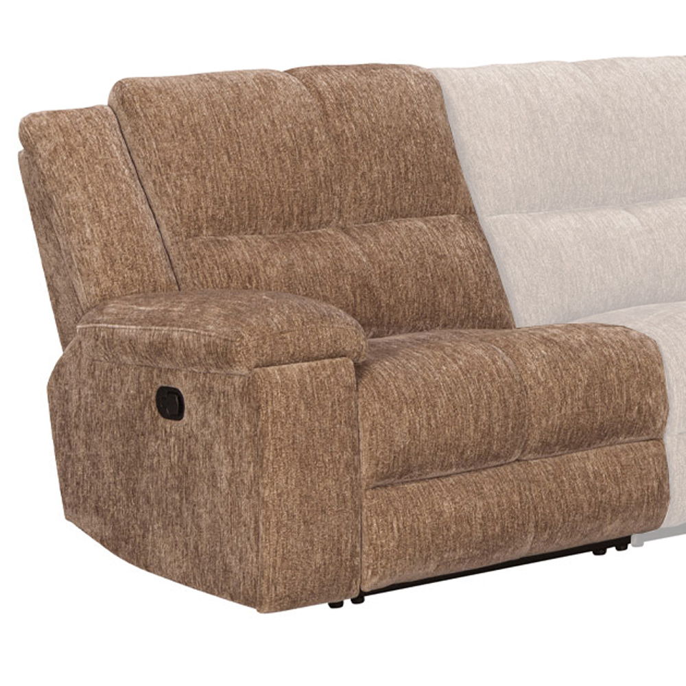 Bronco - Manual - Manual Left Arm Facing Recliner - Plush Tobacco