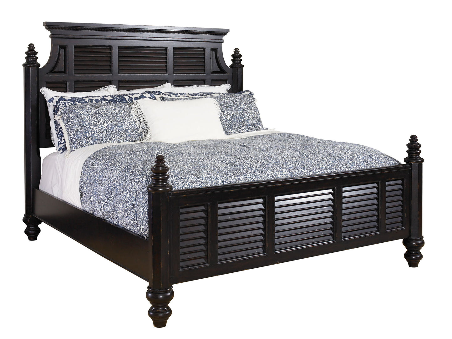 Kingstown - Malabar Panel Headboard 5/0 Queen - Dark Brown