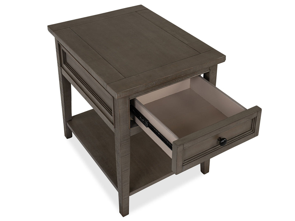 Paxton Place - Rectangular End Table - Dovetail Gray