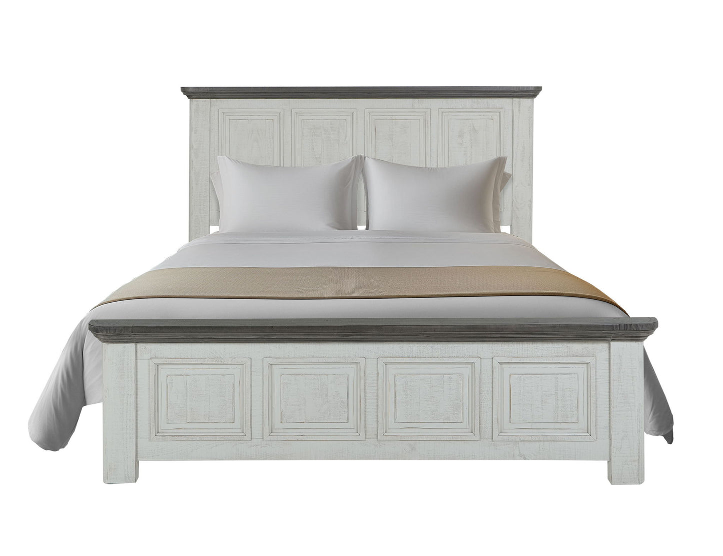 Luna - Queen Headboard - Off-White / Gray
