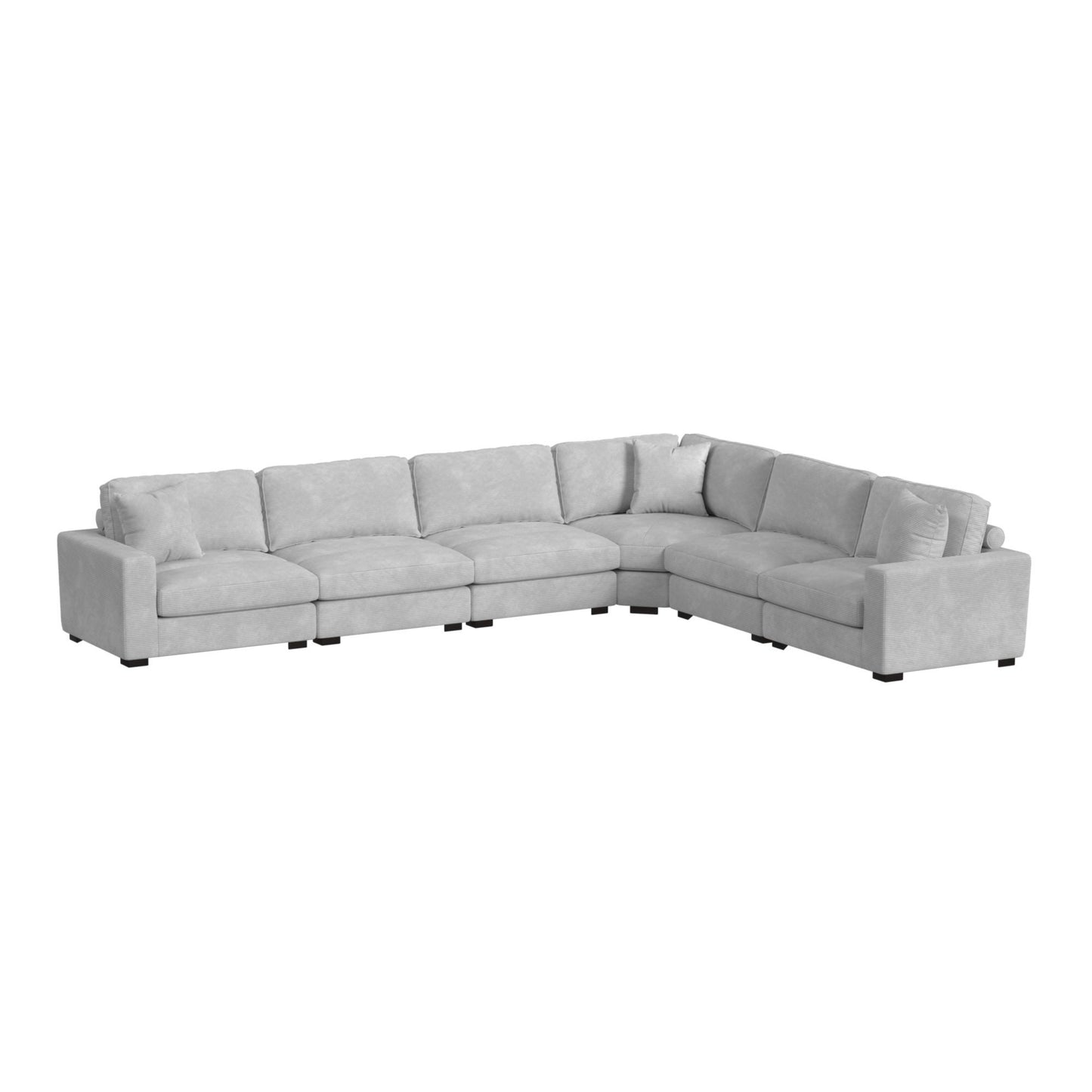 Arizona - Modular Wedge With 1 Pillow 20" - Steno Stone