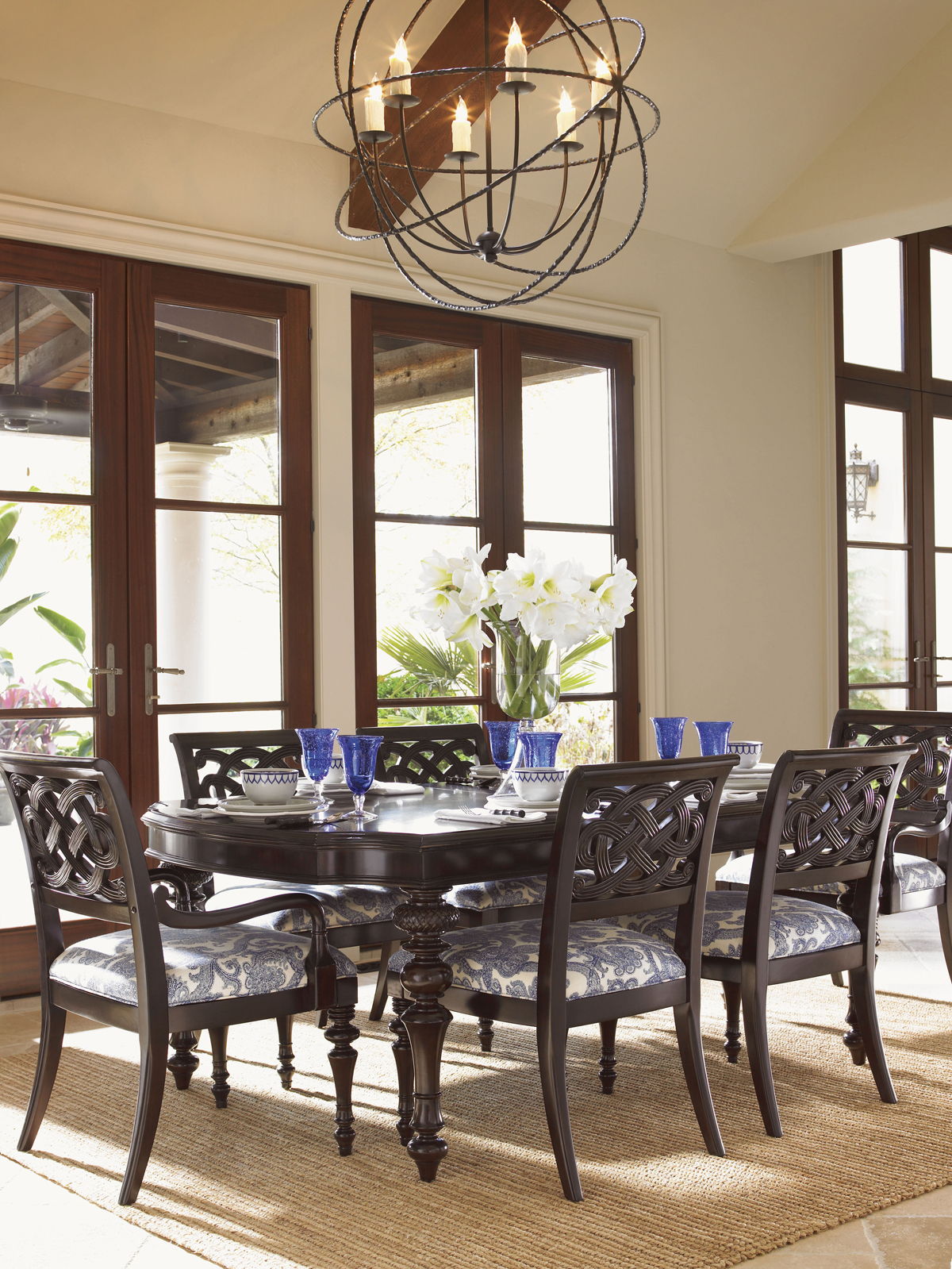 Royal Kahala - Islands Edge Dining Table - Dark Brown
