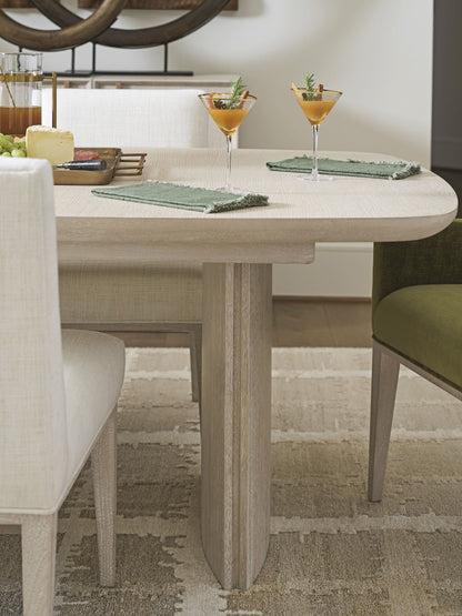 Copacabana - Amador Double Pedistal Dining Table - White