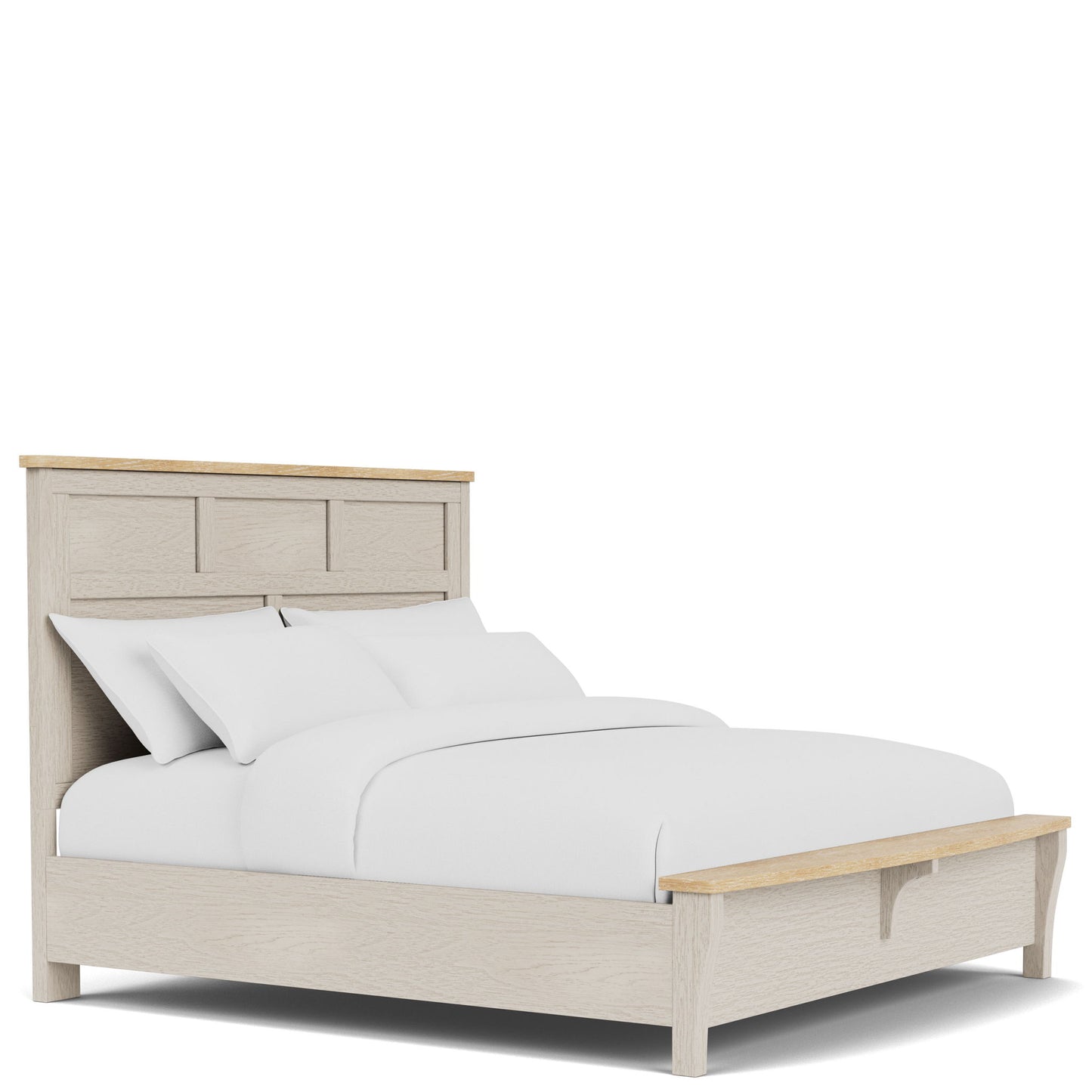 Glenndale - King Headboard - Aged White