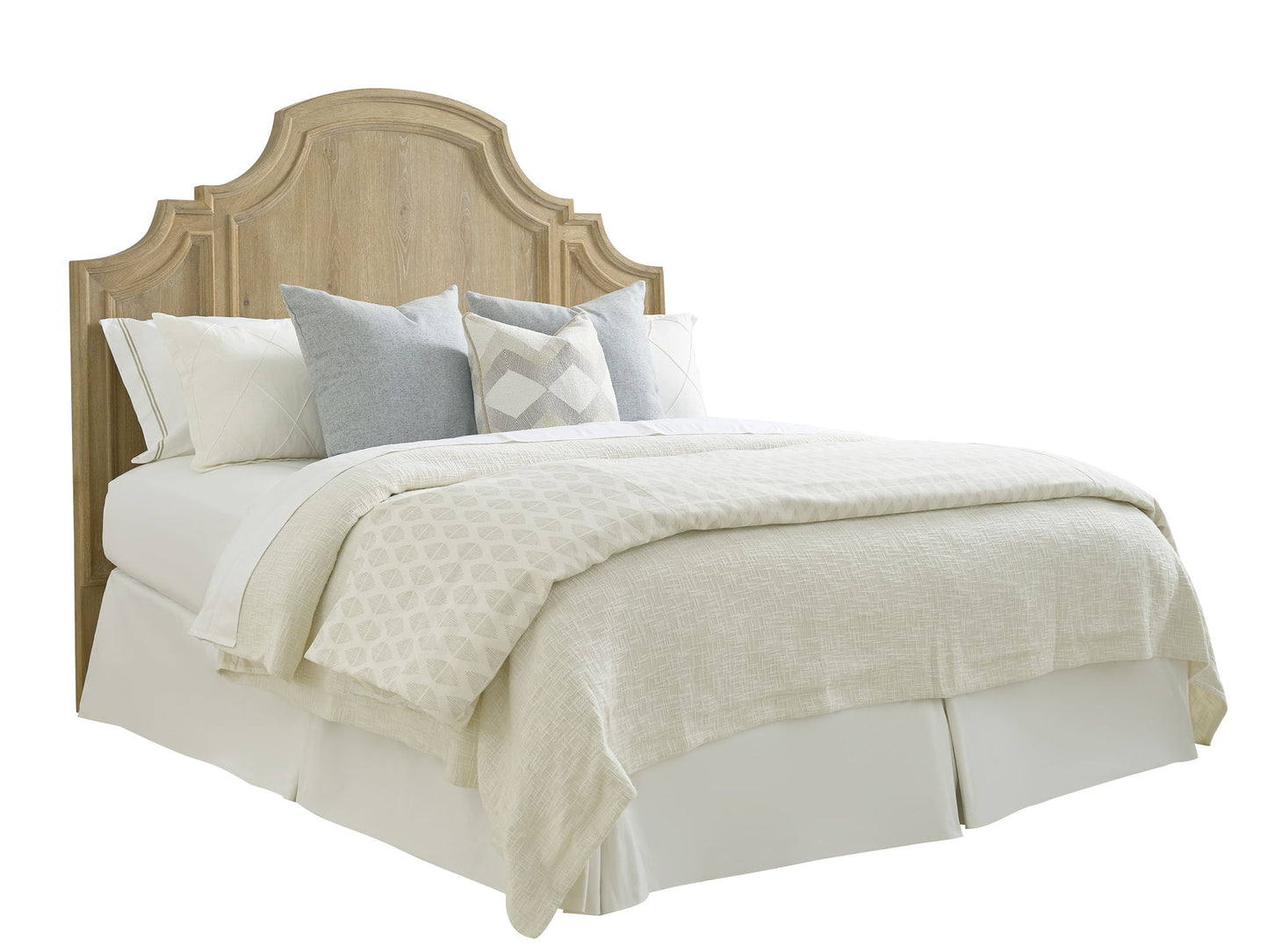Montecito - Valley Club Panel Headboard 5/0 Queen - Light Brown