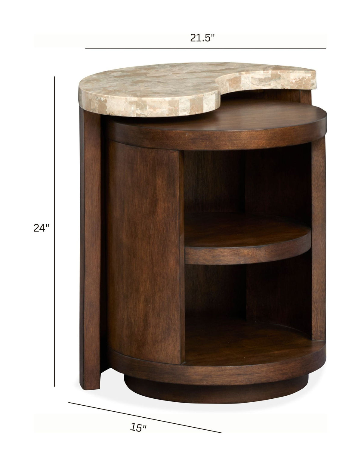 McPherson - Nesting End Table (Set of 2) - Burnt Umber