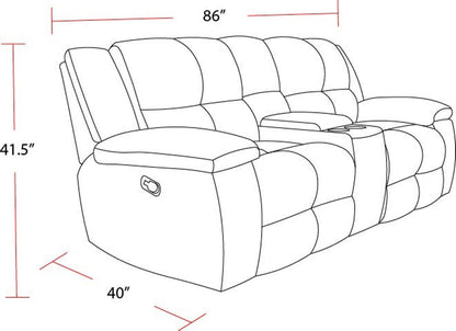 Buster - Manual Glider Reclining Sofa Set