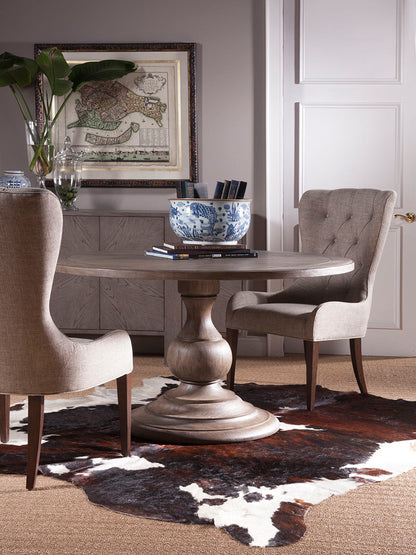 Cohesion Program - Axiom Round Dining Table - Dark Brown
