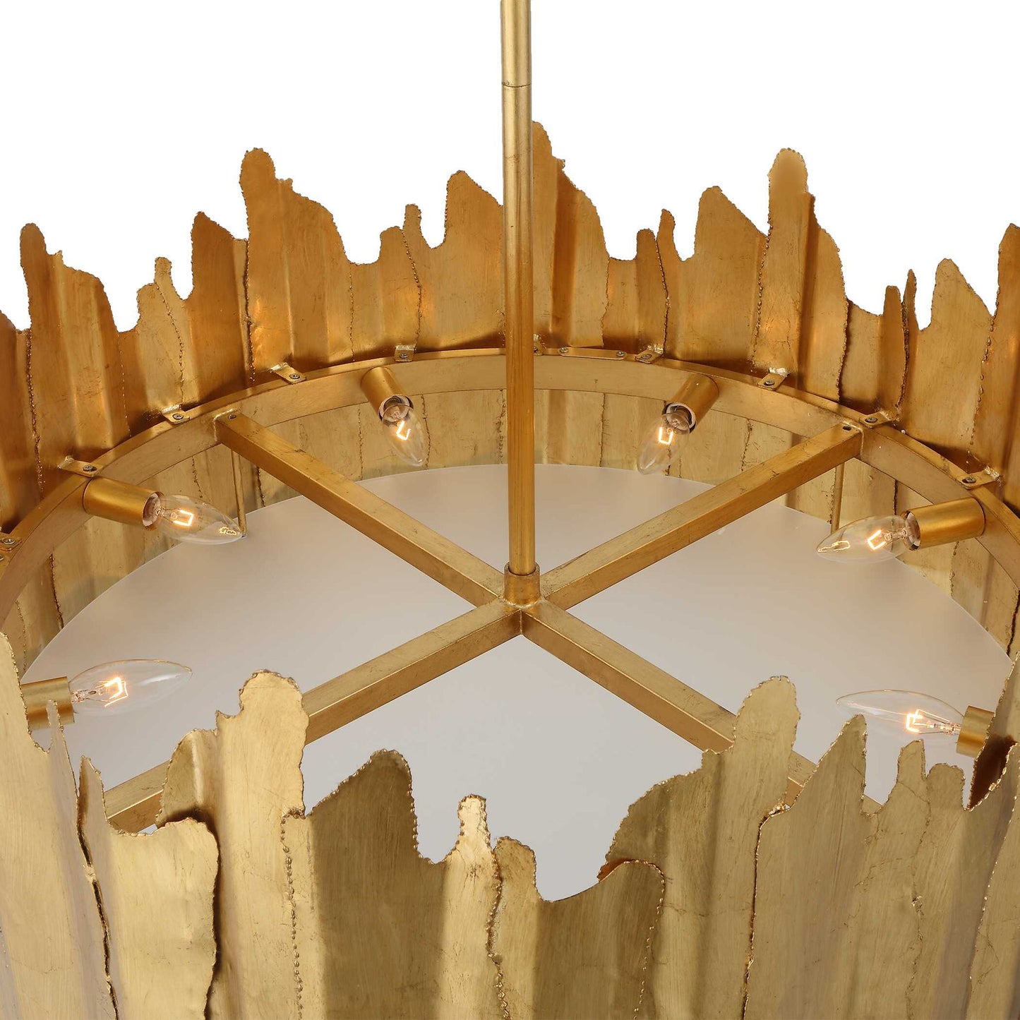 Golden - Gate 8 Light Industrial Pendant