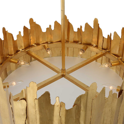 Golden - Gate 8 Light Industrial Pendant