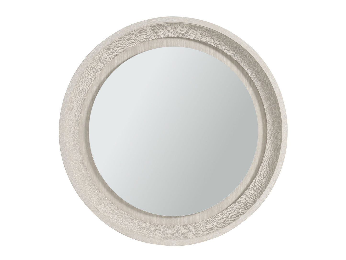 Copacabana - Marisol Round Mirror - White