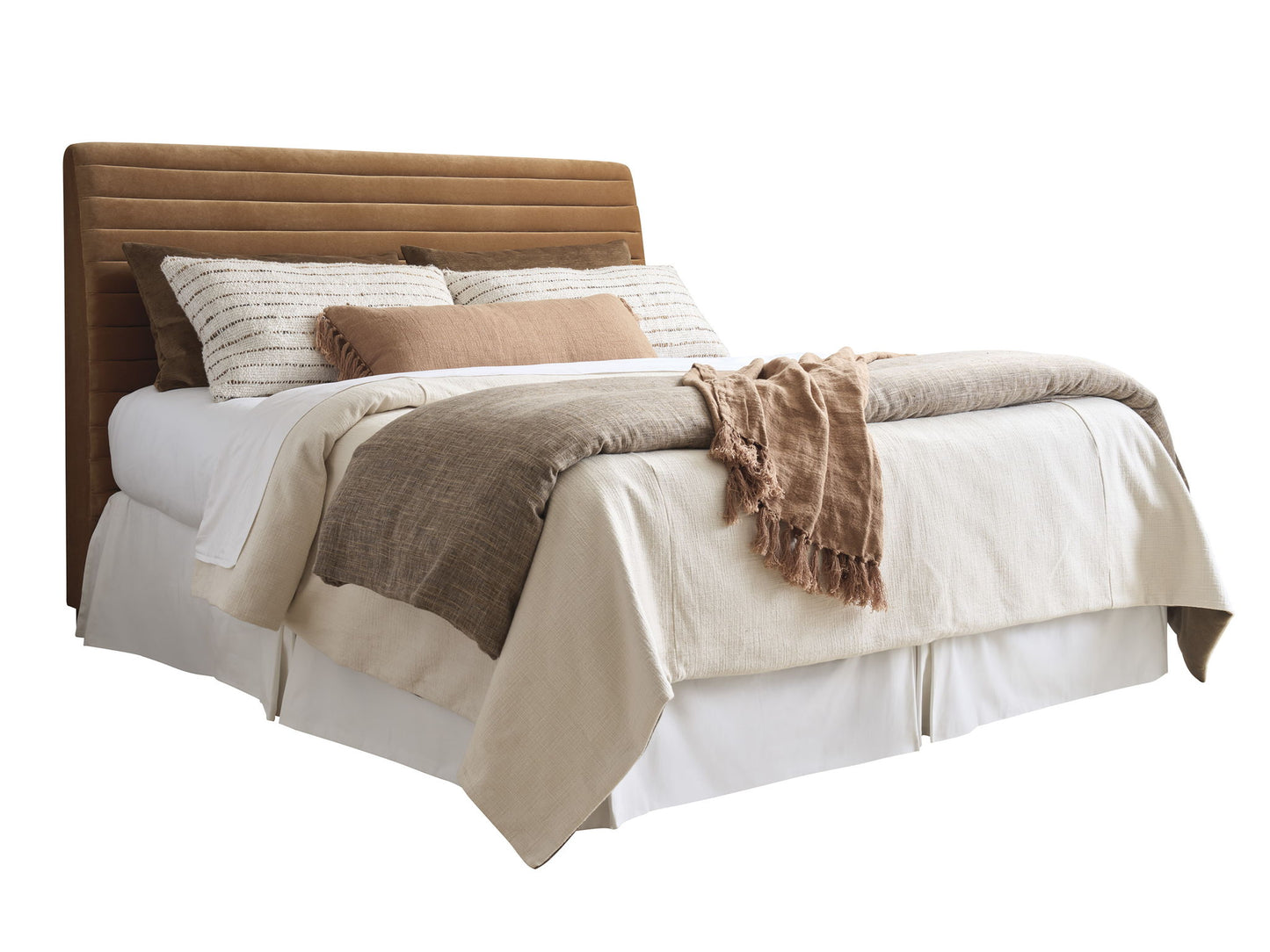 La Costa - Coronado Upholstered Headboard 6/6 King - Dark Brown