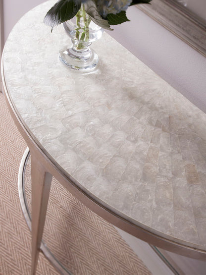 Signature Designs - Gravitas Console - Pearl Silver