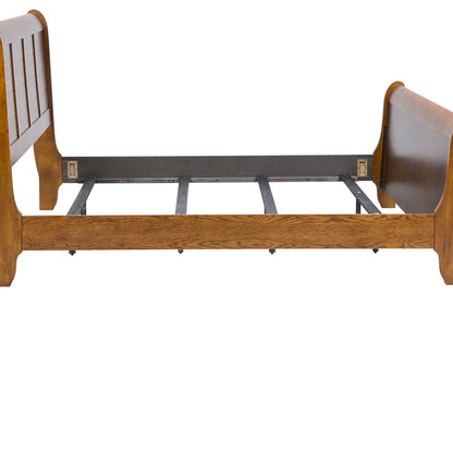 Grandpas Cabin - King Sleigh Rails - Aged Oak