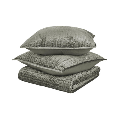 Bari - Velvet Quilt Set
