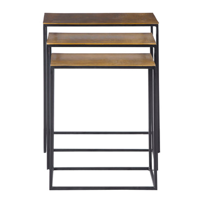 Coreene - Iron Nesting Tables (Set of 3)