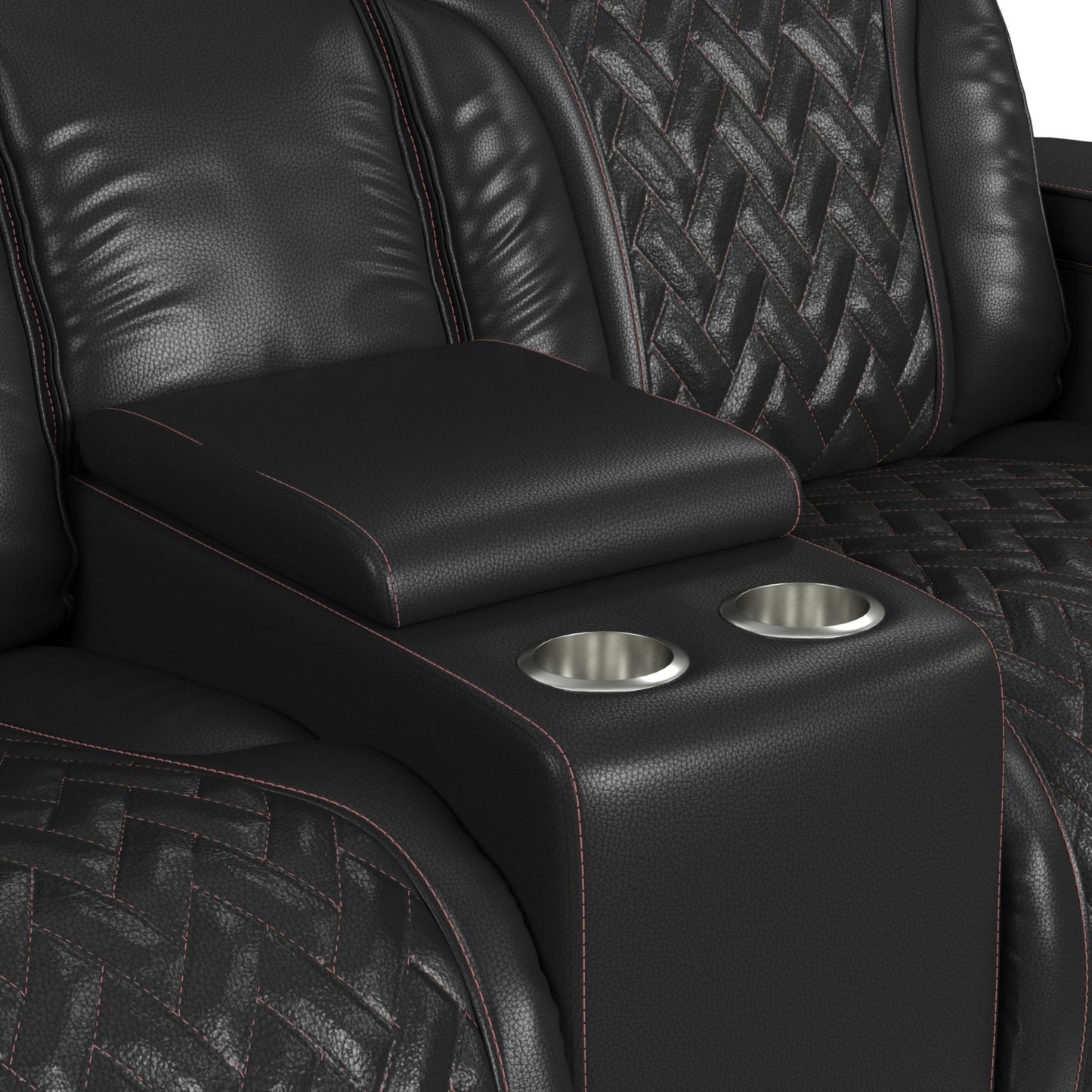 Prime Time - P3 Loveseat With LED, Wireless Charger Pocket, And Console