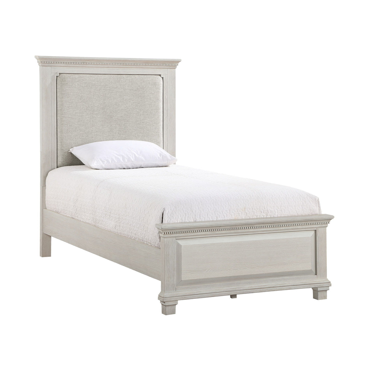 Silver Sands - 3/3 Twin Panel Headboard - Gray