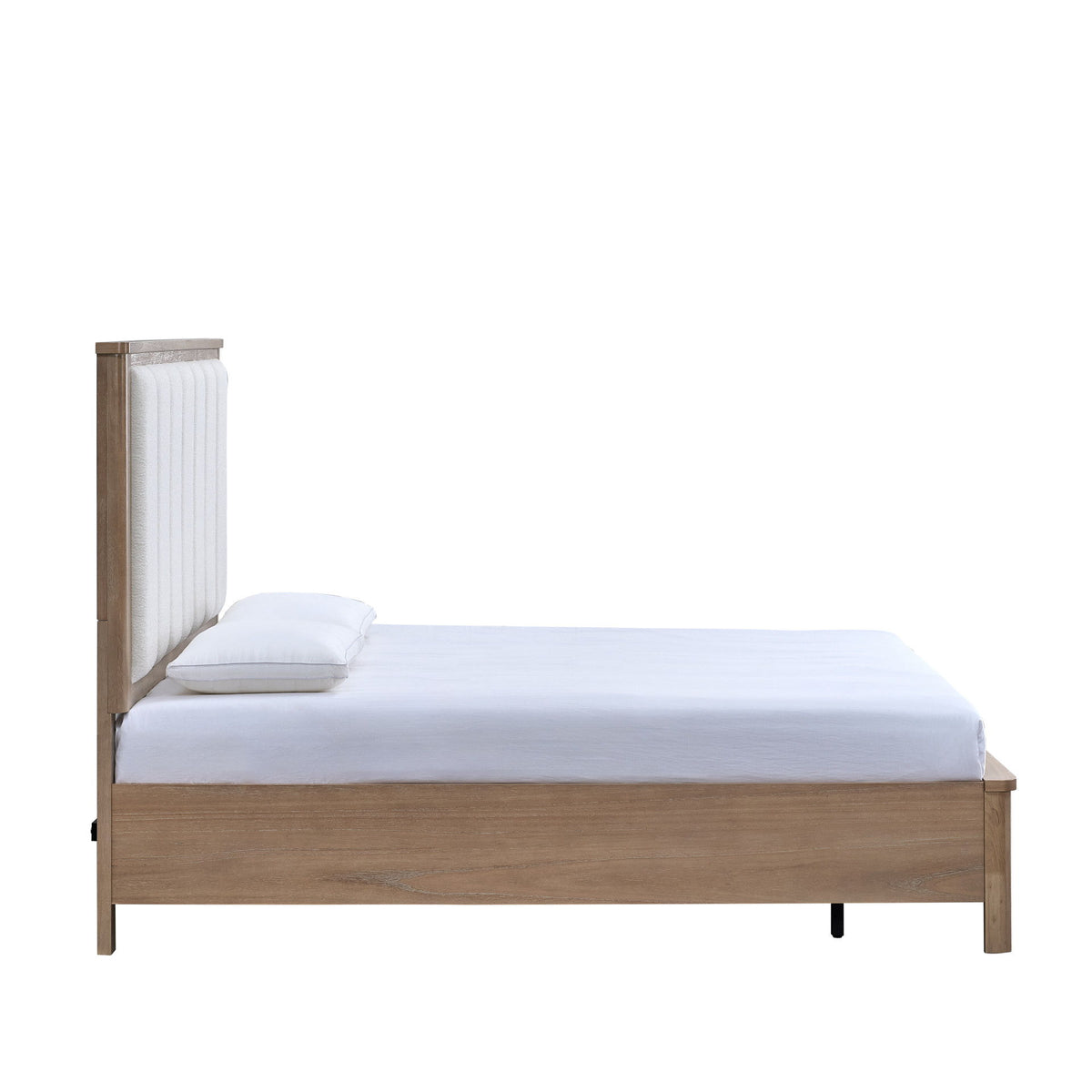 Anika - 6/6 King Storage Footboard & Slats - White / Natural