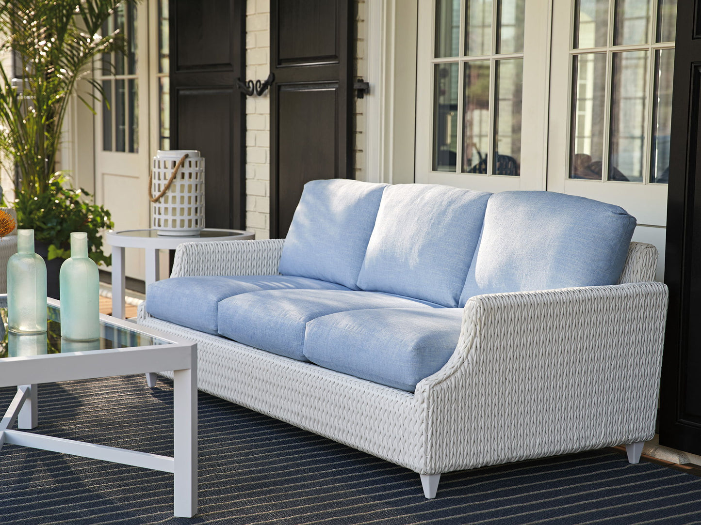 Ocean Breeze Promenade - Rectangular Cocktail Table - White