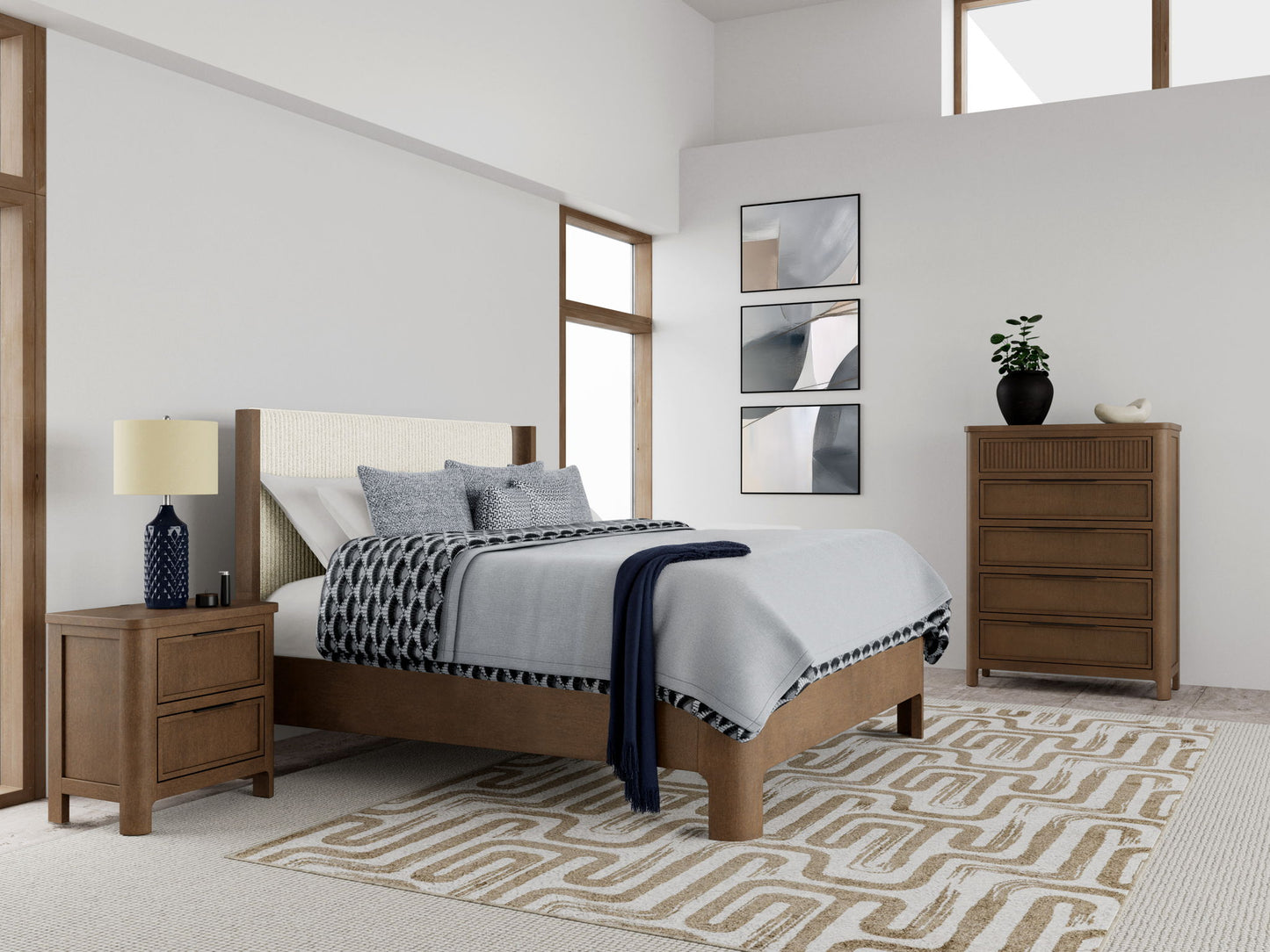 Jaxon - King Upholstered Headboard - Casual Mink