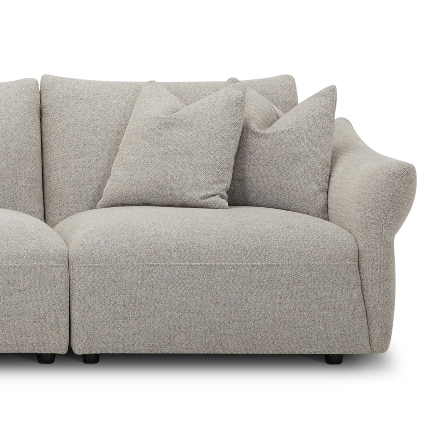 Playful - Right Arm Facing Chair - Canes Cobblestone