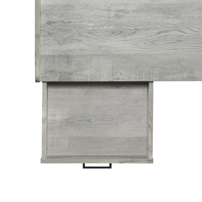 Preston - 2 Piece Desk And Bookshelf Set - Gray