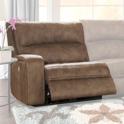 Polaris - Power Left Arm Facing Recliner - Kahlua