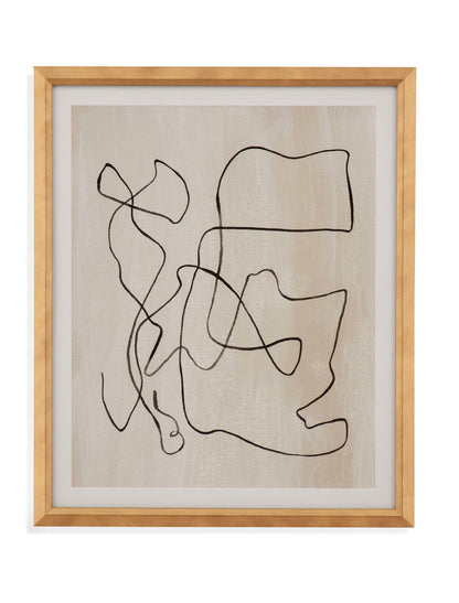 Bound I Framed Print - Light Brown