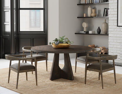 Balam - Round Table Top - Dark Brown