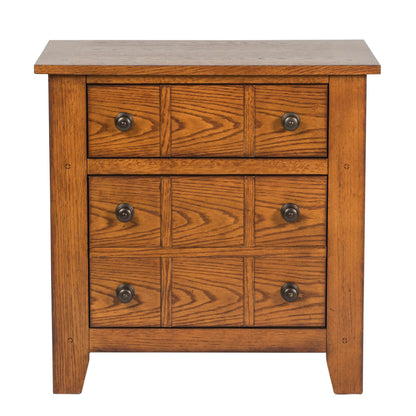 Grandpas Cabin - Nightstand - Aged Oak