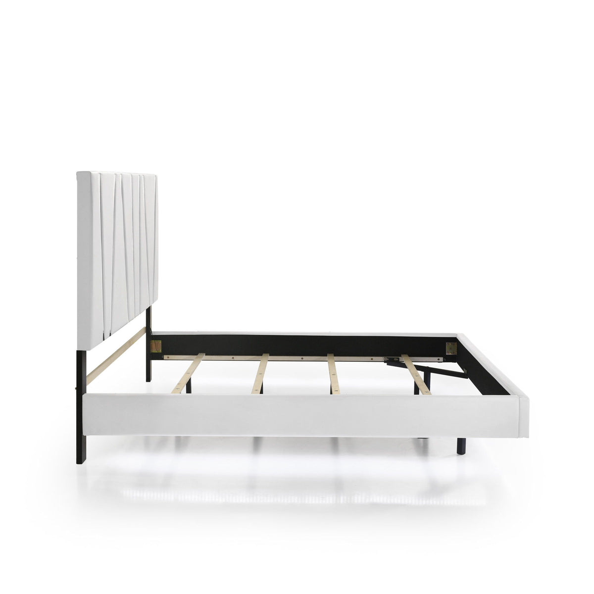 Europa - 5/0 Queen Headboard, Footboard & Slats - White