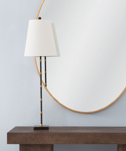 Alamance - Table Lamp - Black / White