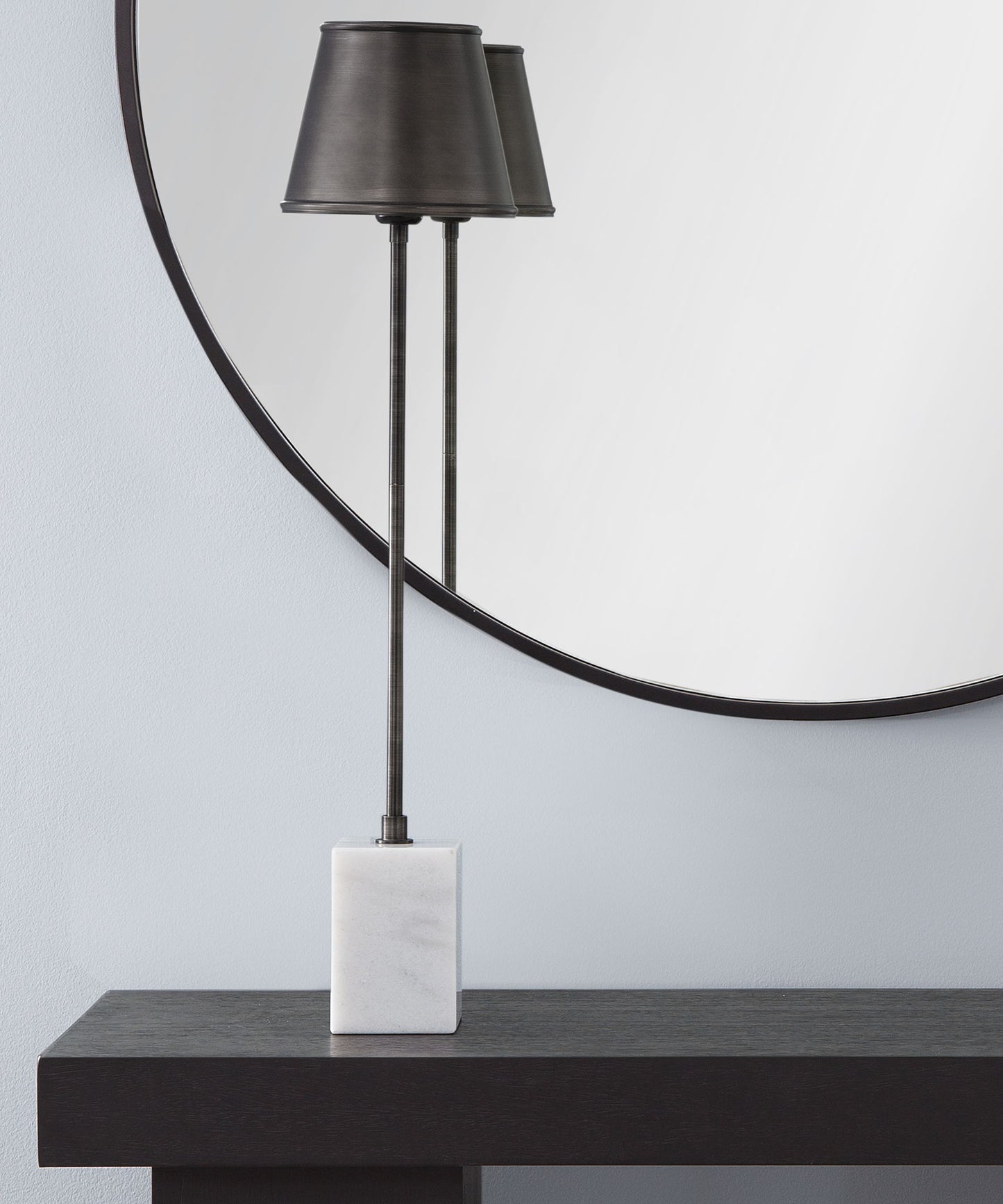 Bronze - Table Lamp - White