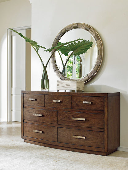 Laurel Canyon - Beverly Round Mirror - Gray