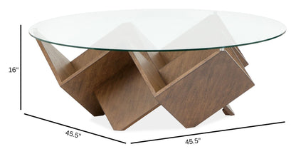 Vector - Round Cocktail Table - Russet